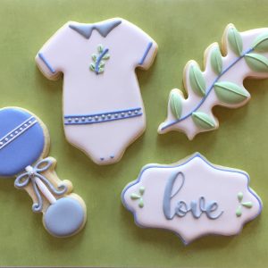 My Nana's Cookies - Blue Baby w/Greenery