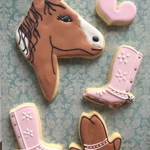 My Nana's Cookies - Horse ~ Pink Cowboy Boots