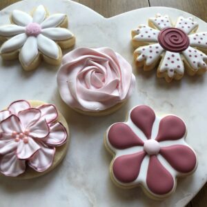 My Nana's Cookies - Burgundy/Rose Flowers